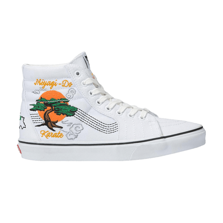 Cobra Kai x Vans Sk8-Hi 'Miyagi Do' — True White/Multi