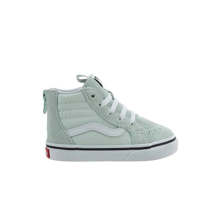 Vans Sk8-Hi Zip Toddler 'Aqua Glass' — Aqua Glass/True White