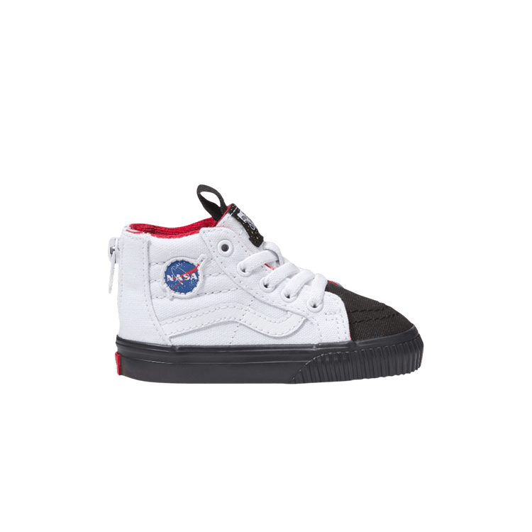 NASA x Vans Sk8-Hi Zip Toddler 'Space Voyager' — True White/Black