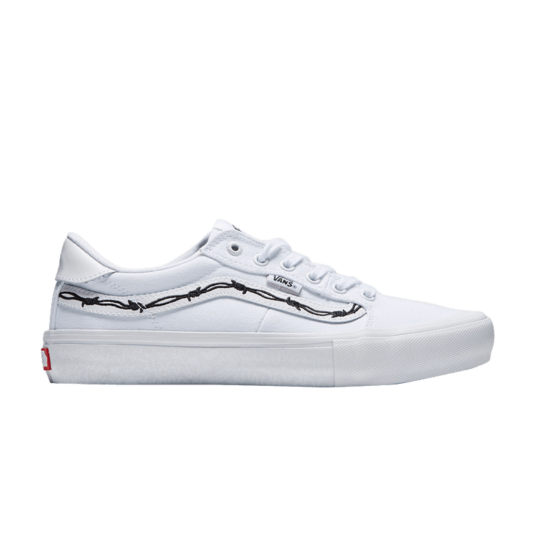 Sketchy Tank x Vans Style 112 Pro 'Barbed Wire' — White/Black