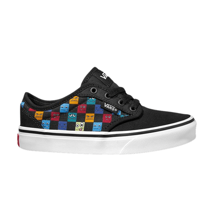 Vans Atwood Kids 'Monster Checkerboard' — Black/Multi-Color