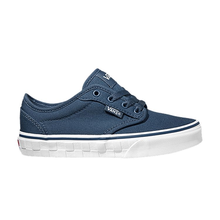 Vans Atwood Kids 'Checker Emboss Tape - Dark Denim' — Dark Denim/White