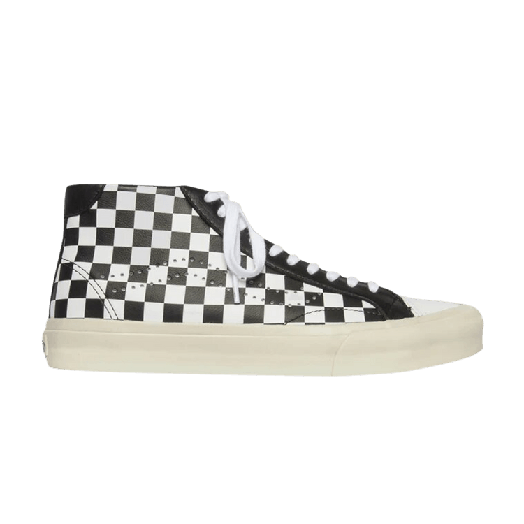 Vans Court Mid 'Checker - White Black' — True White/Black/Marshmallow