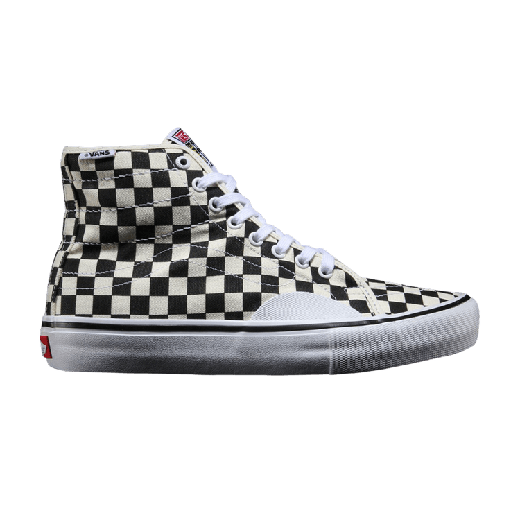 Vans AV Classic High Pro 'Checkerboard' — Black/White