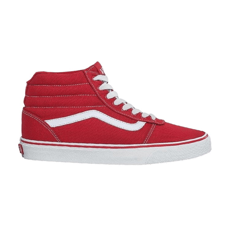 Vans Ward Hi Canvas 'Racing Red' — Racing Red/White
