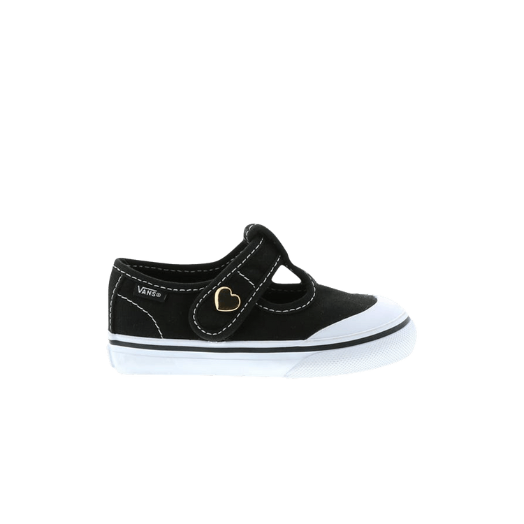 Vans Leena Toddler 'Black' — Black/White/Gold