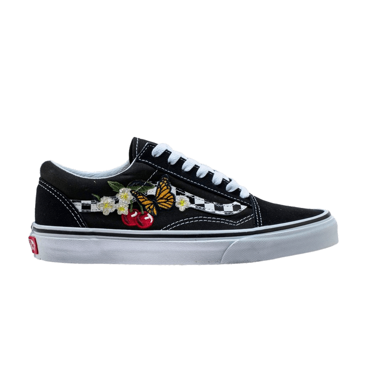 Vans Old Skool 'Checker Floral' — Black