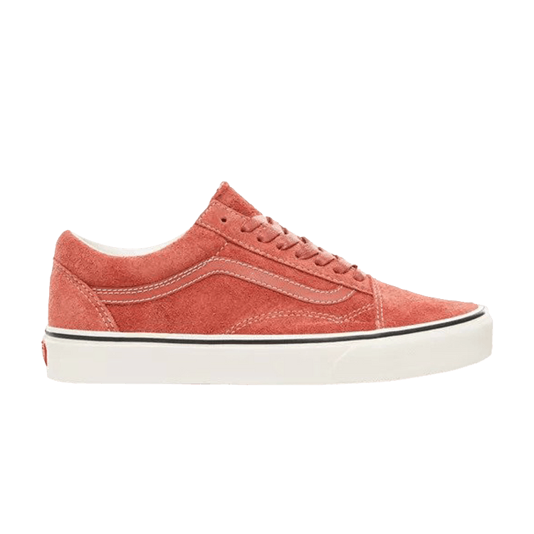 Vans Old Skool 'Hairy Suede' — Hot Sauce/Snow White