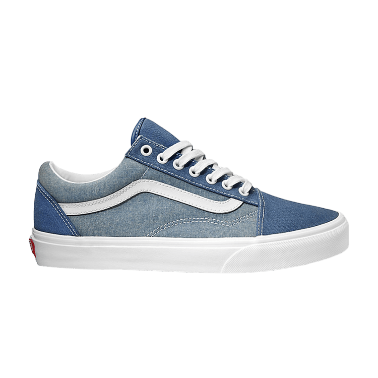 Vans Old Skool Canvas 'Navy Chambray' — True Navy/True White