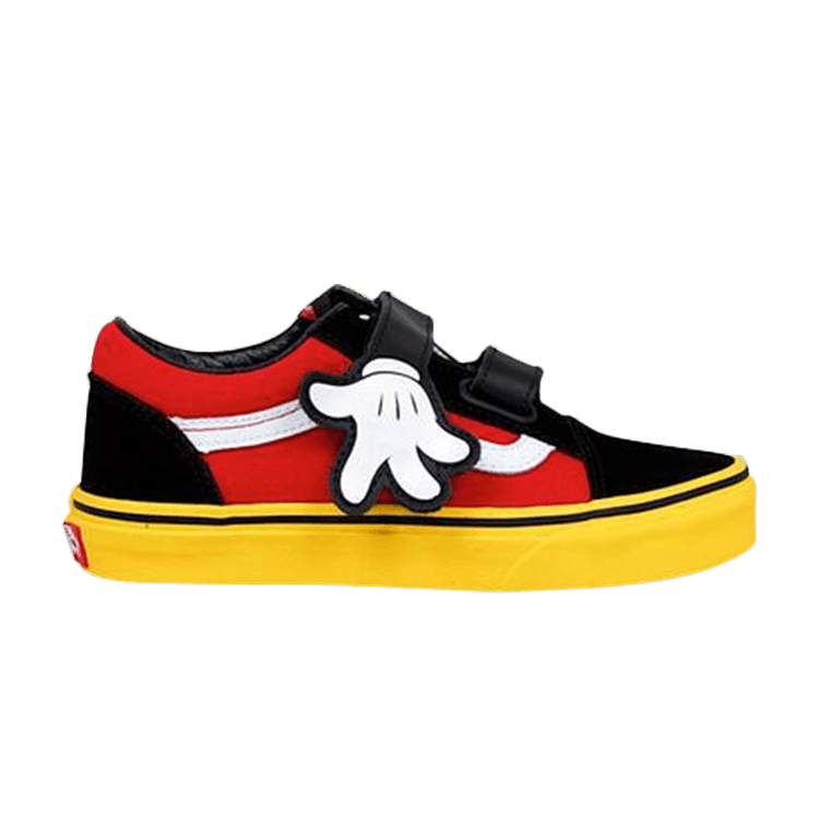 Disney x Vans Old Skool Velcro Kids 'Mickey Hugs' — Yellow