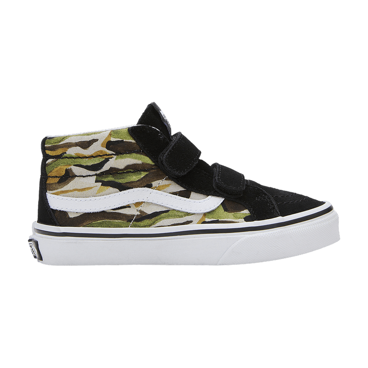 Vans Sk8-Mid Reissue V Kids 'Painted Camo Green' — Painted Camo/Green/Multi