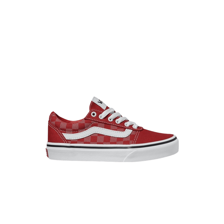 Vans Ward Kids 'Checker Dot - Red' — Red/White