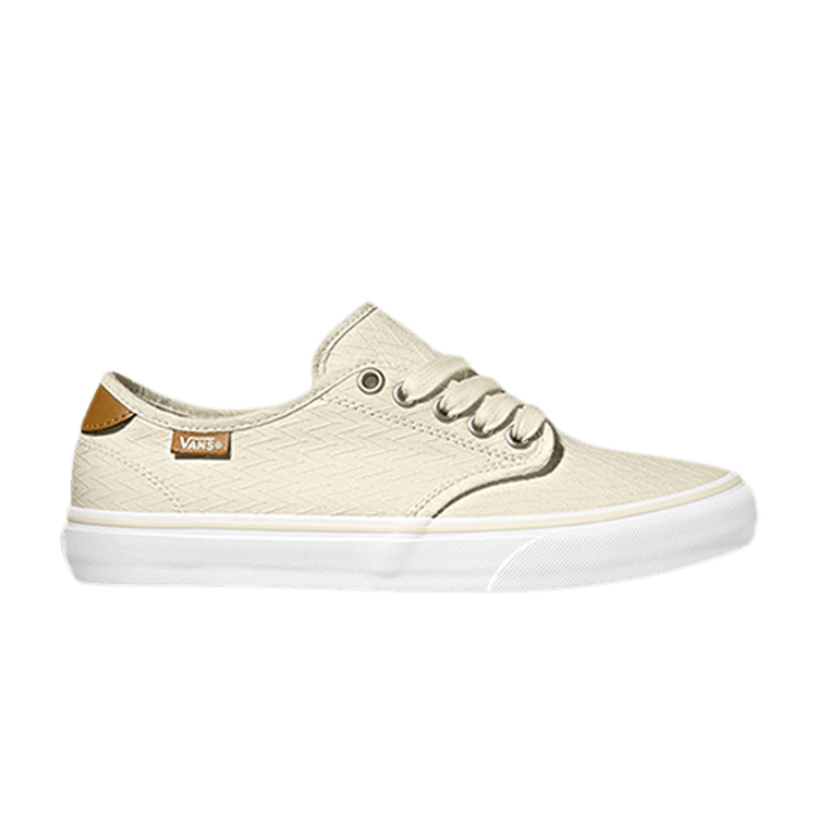 Vans Wmns Camden Deluxe 'Menswear Chevron - Marshmallow' — Marshmallow