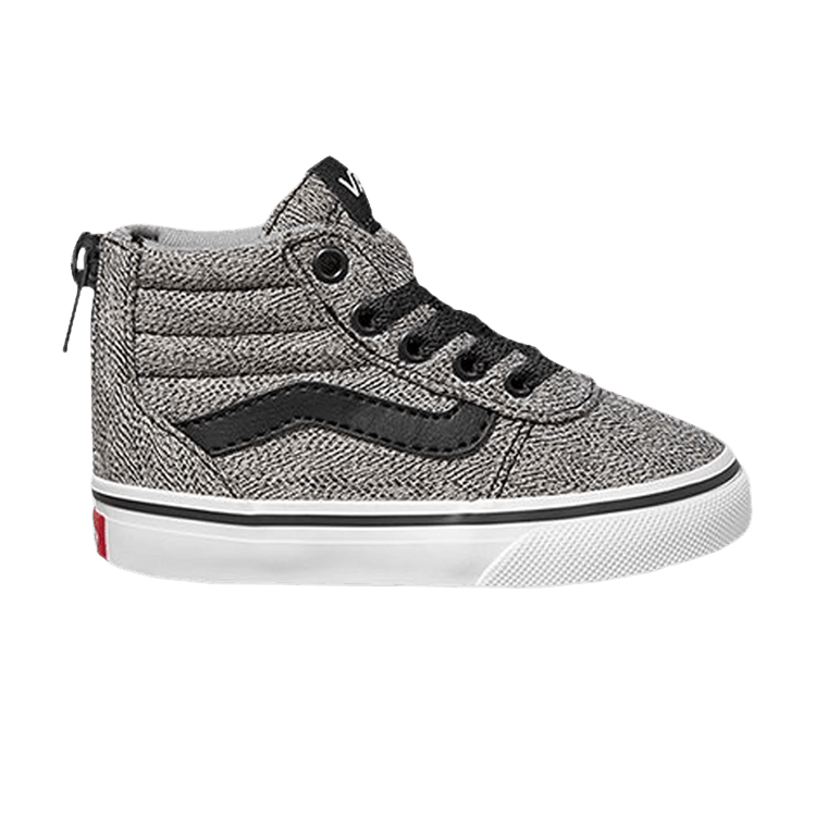 Vans Ward High Zip Toddler 'Static Heather - Grey' — Grey/White
