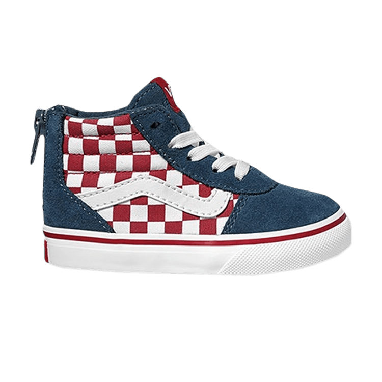 Vans Ward High Zip Toddler 'Checker - Scooter Dark Denim' — Scooter/Dark Denim