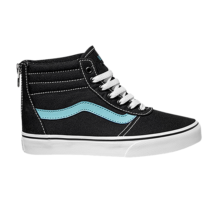 Vans Maddie High Zip Kids 'Black Blue Radiance' — Black/Blue Radiance