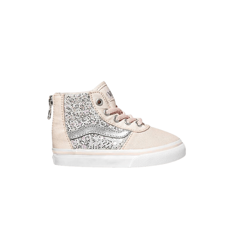 Vans Maddie High Zip Toddler 'Glitter' — Multi/Pink