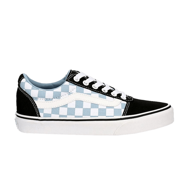 Vans Wmns Ward 'Checkerboard - Blue Fog' — Grey/Black