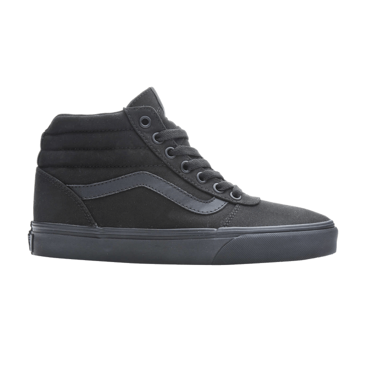 Vans Wmns Ward High Canvas 'Black' — Black/Black