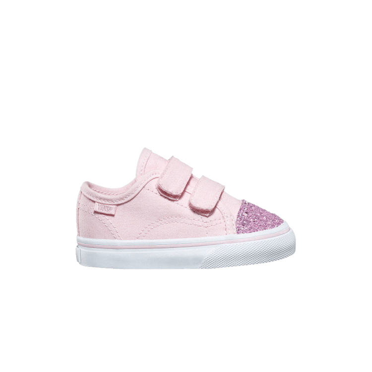 Vans Style 23 V Toddler 'Chalk Pink Glitter' — Chalk Pink/Glitter