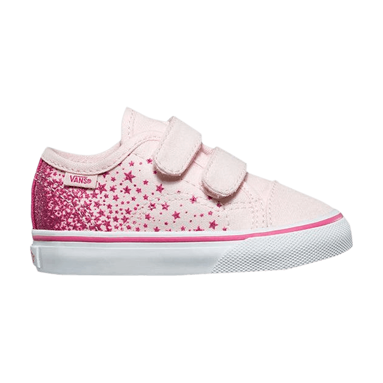 Vans Style 23 V Toddler 'Glitter Star - Heavenly Pink' — Heavenly Pink/True White