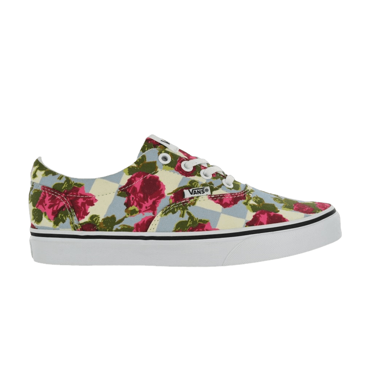 Vans Wmns Doheny 'Checkerboard Floral - Blue' — Blue/True White