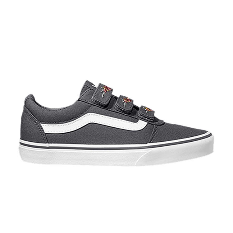 Vans Wmns Ward V 'Floral Embroidery - Grey Iron' — Grey Iron