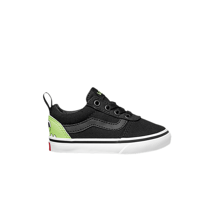 Vans Ward Slip-On Toddler 'Monster - Black Sharp Green' — Black/Sharp Green