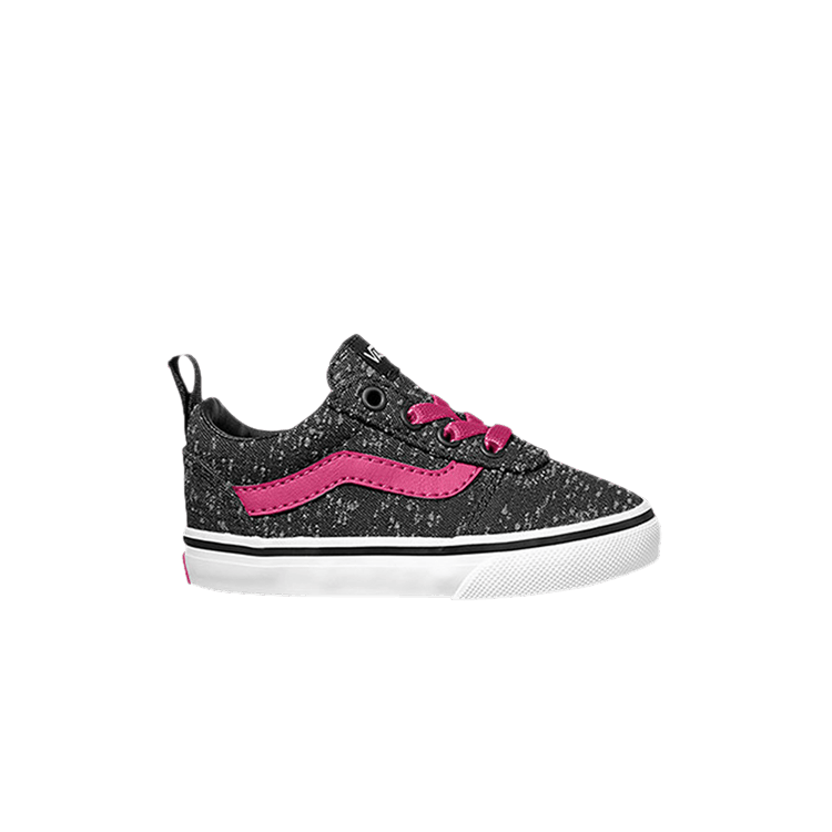 Vans Ward Slip-On Z Toddler 'Marled Canvas - Black Magenta' — Black/Magenta