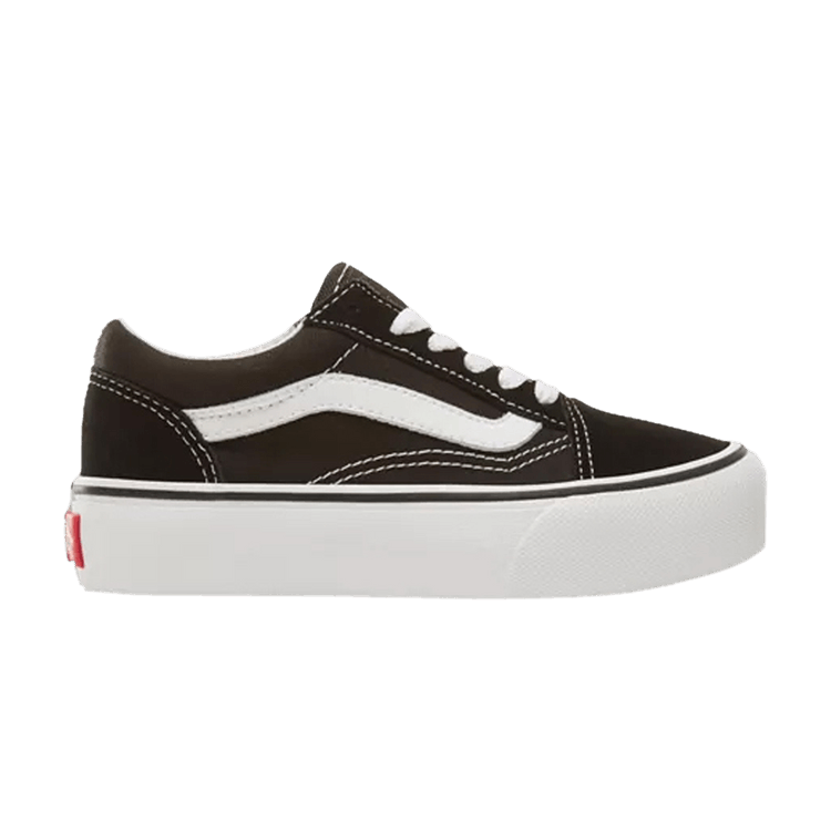 Vans Old Skool Platform Kids 'Black' — Black/True White