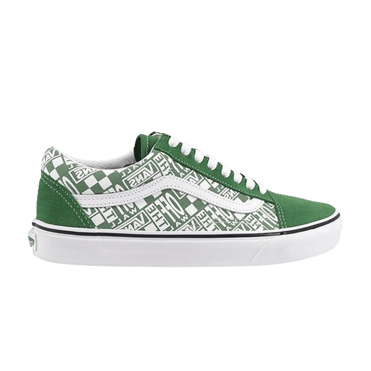 Vans Old Skool 'Off The Wall - Green' — Green/True White