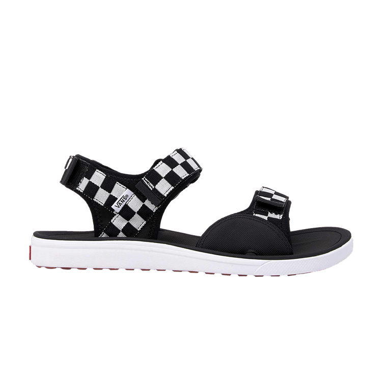 Vans UltraRange Tri-Lock Sandals 'Checkerboard' — Black/True White