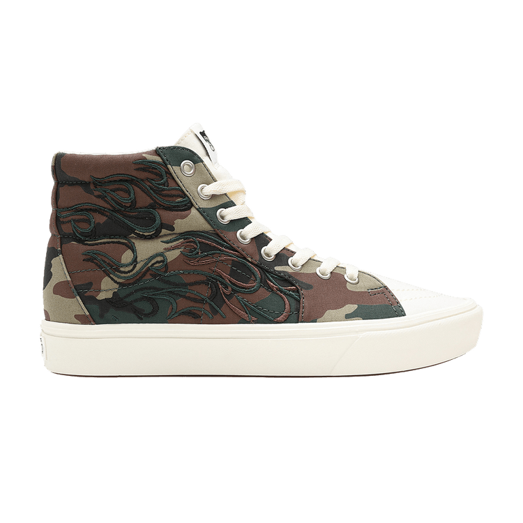 Vans ComfyCush Sk8-Hi 'Flame Embroidery - Camo' — Multi-Color