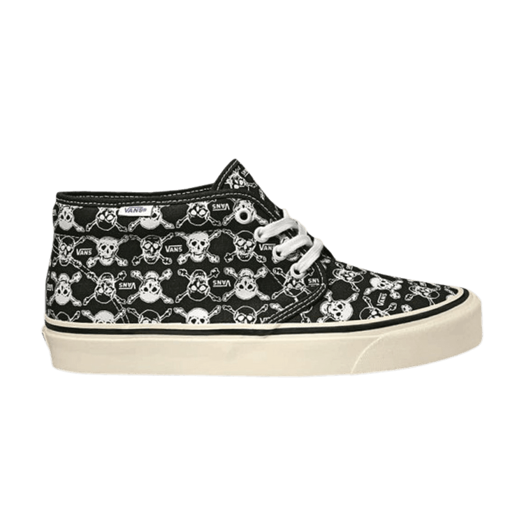 Vans Chukka 49 DX 'Anaheim Factory - Black Skulls' — Black/White