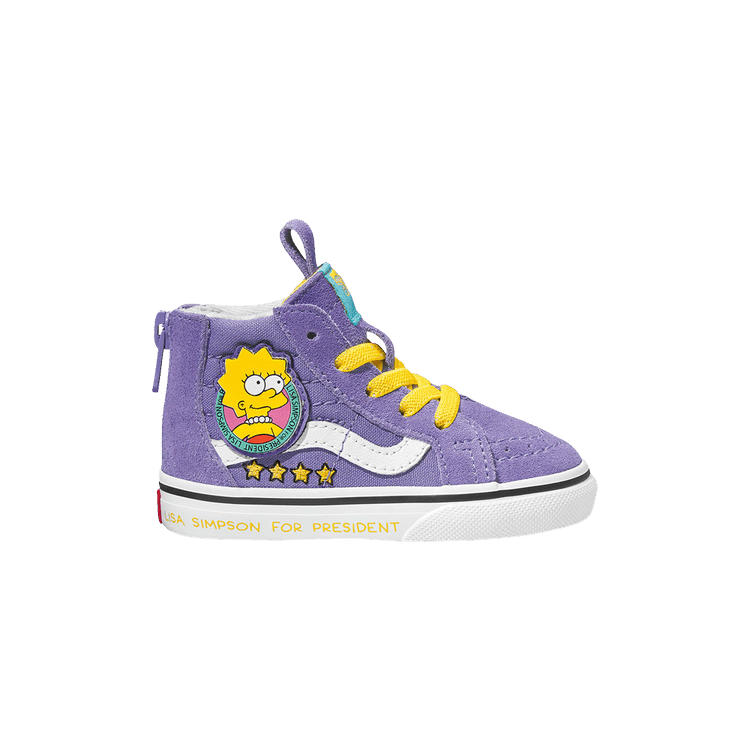 The Simpsons x Vans Sk8-Hi Zip TD 'Lisa 4 Prez' — Purple