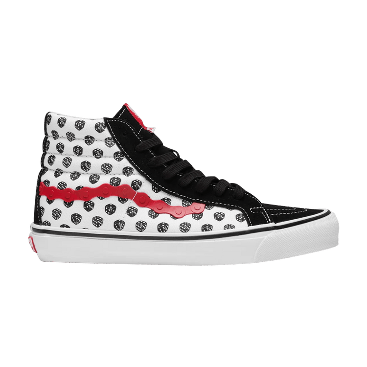 Bodega x Vans Sk8 Hi LX 'Dice' — Black/True White/Red