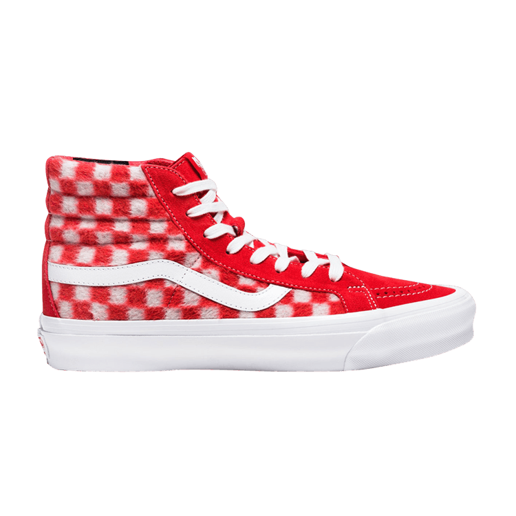 Concepts x Vans OG Sk8-Hi LX 'Question the Answers - Flame Scarlet' — Flame Scarlet/White
