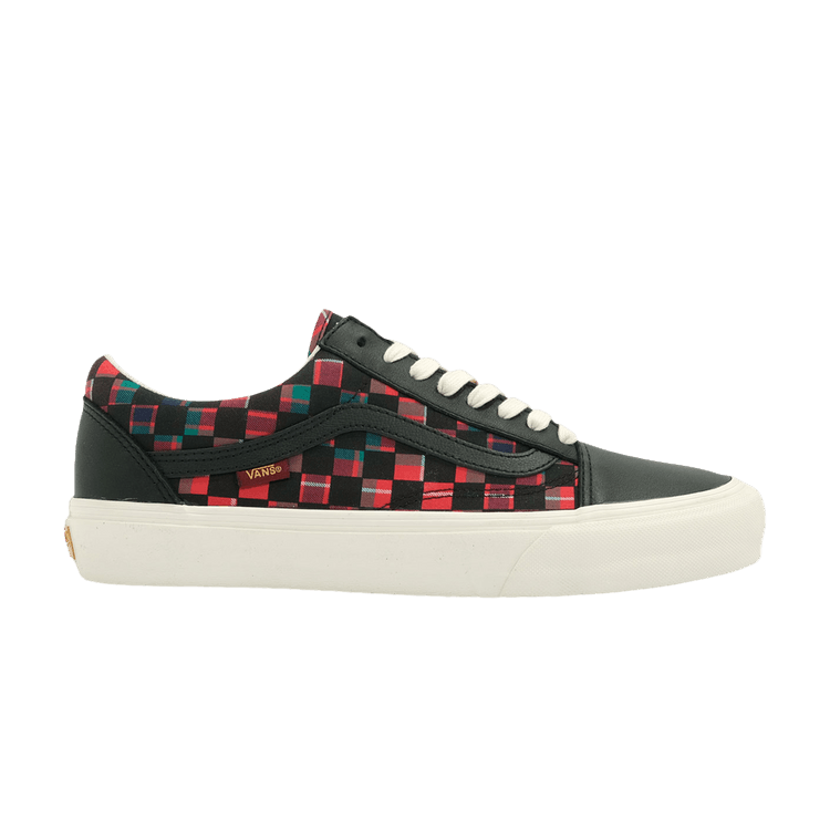Baracuta x Vans Old Skool VLT LX 'Black Tartan Checkerboard' — Black/Tartan/Marshmallow