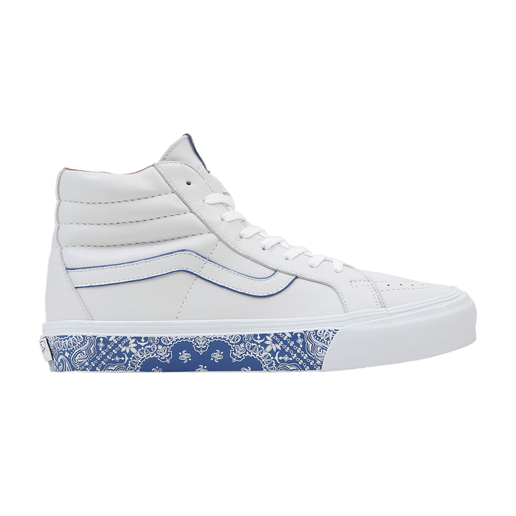 Vans Sk8-Hi Reissue LX 'Bandana - White True Blue' — White/True Blue