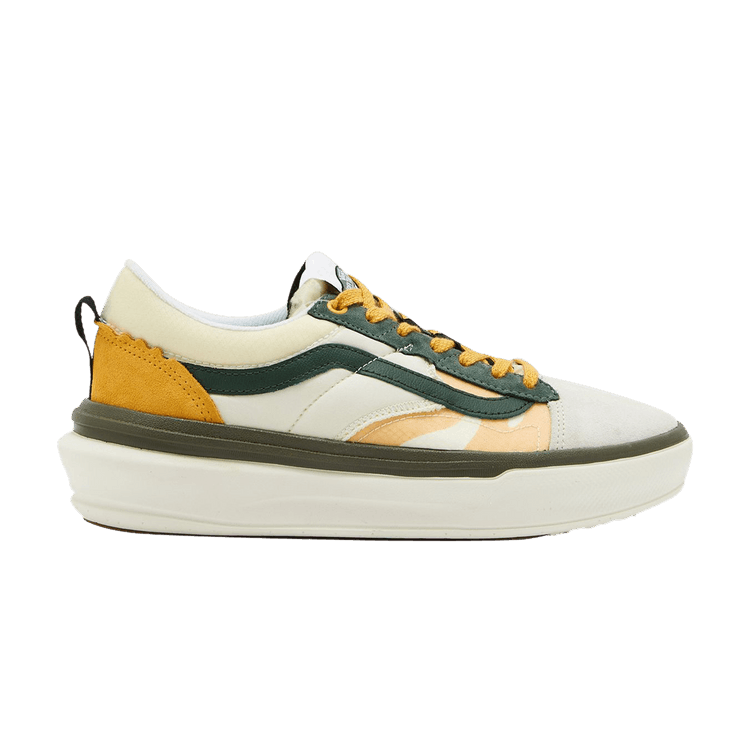 Vans Old Skool Overt Plus ComfyCush 'White Green Yellow' — White/Green