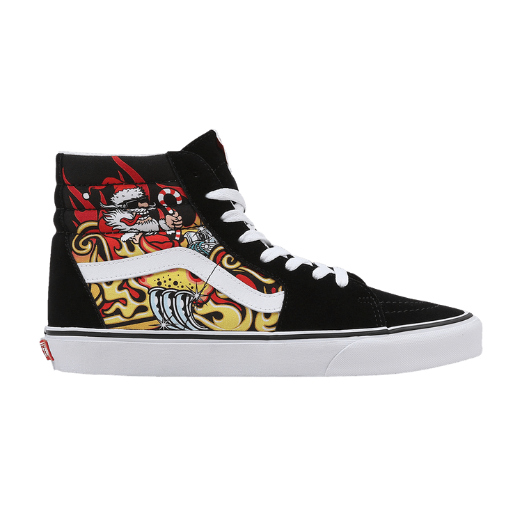 Vans Sk8-Hi 'Santa Flame - Black' — Black