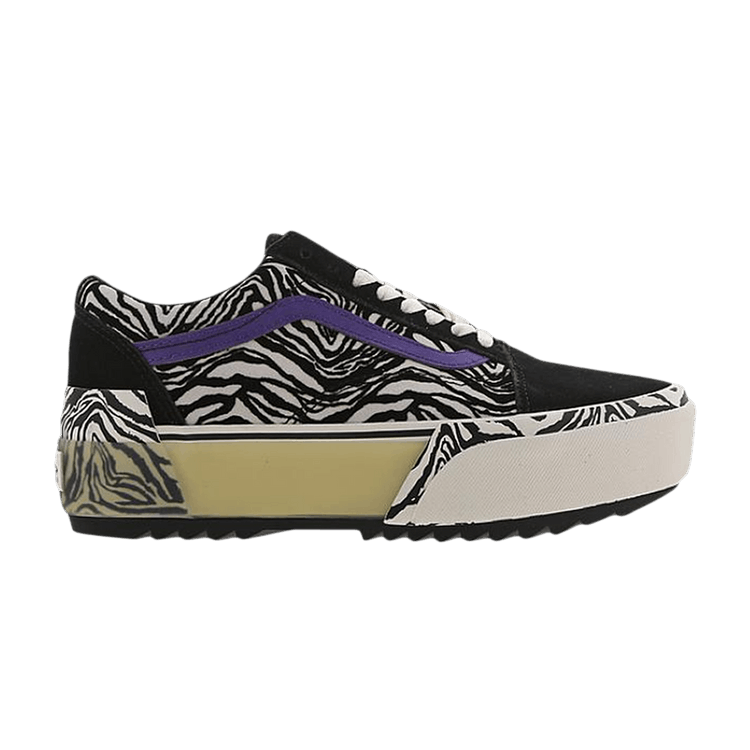 Vans Old Skool Stacked 'Zebra' — Black/Marshmallow