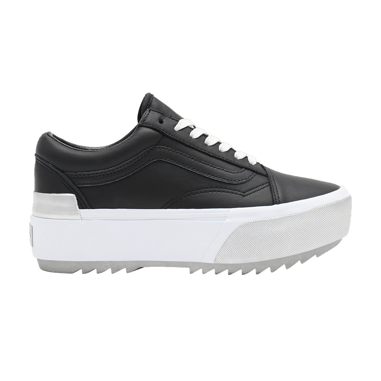 Vans Old Skool Stacked 'Shiny' — Black/True White