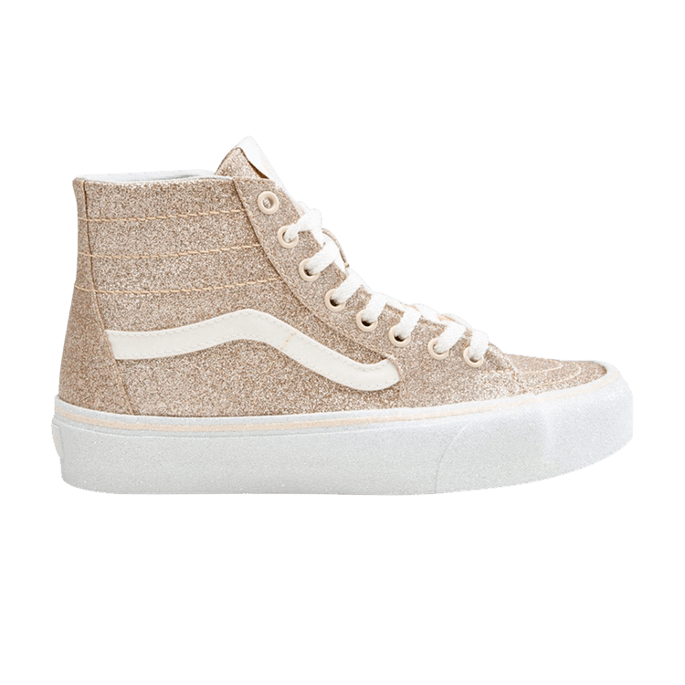 Vans Sk8-Hi Tapered 'Glitter Macadamia' — Macadamia/True White