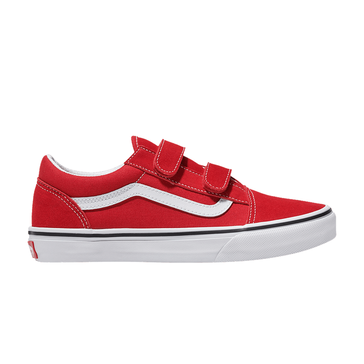 Vans Old Skool V Kids 'Racing Red' — Racing Red/True White