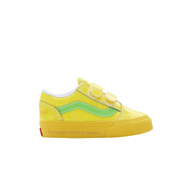 Haribo x Vans Old Skool V Toddler 'Goldbears' — Checkerboard Yellow/Multi