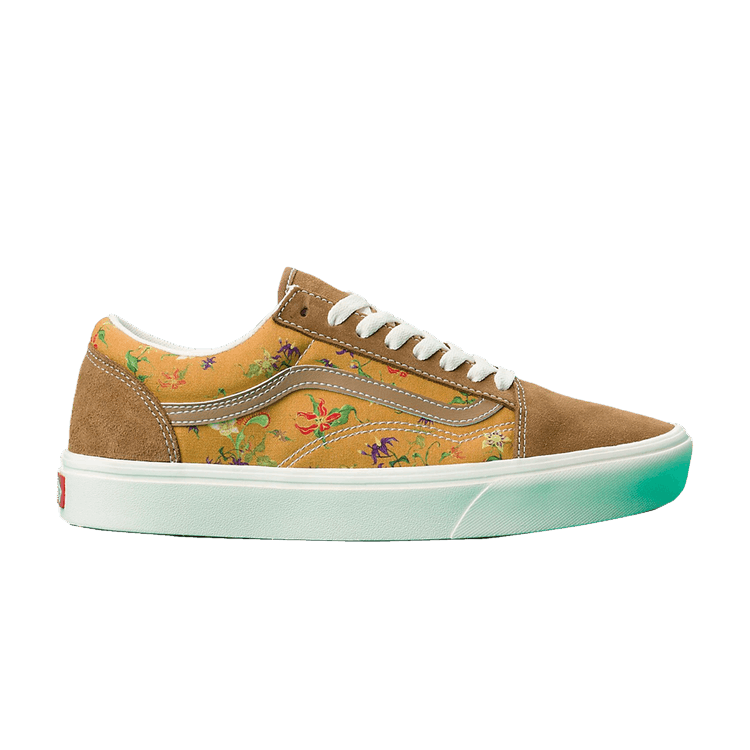 Vans ComfyCush Old Skool 'Fatal Floral' — Golden Brown