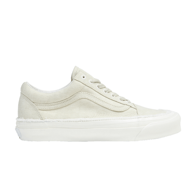 Vans OG Old Skool LX 'Raw Edge - Vintage White' — Vintage White/True White