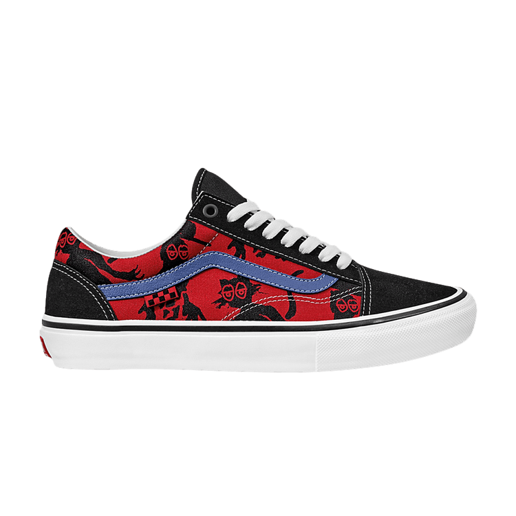 Krooked x Vans Skate Old Skool 'Natas For Ray Barbee' — Black/Desert Red