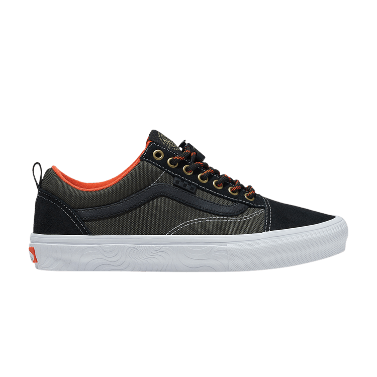 Spitfire Wheels x Vans Skate Old Skool 'Black Flame' — Black/Flame